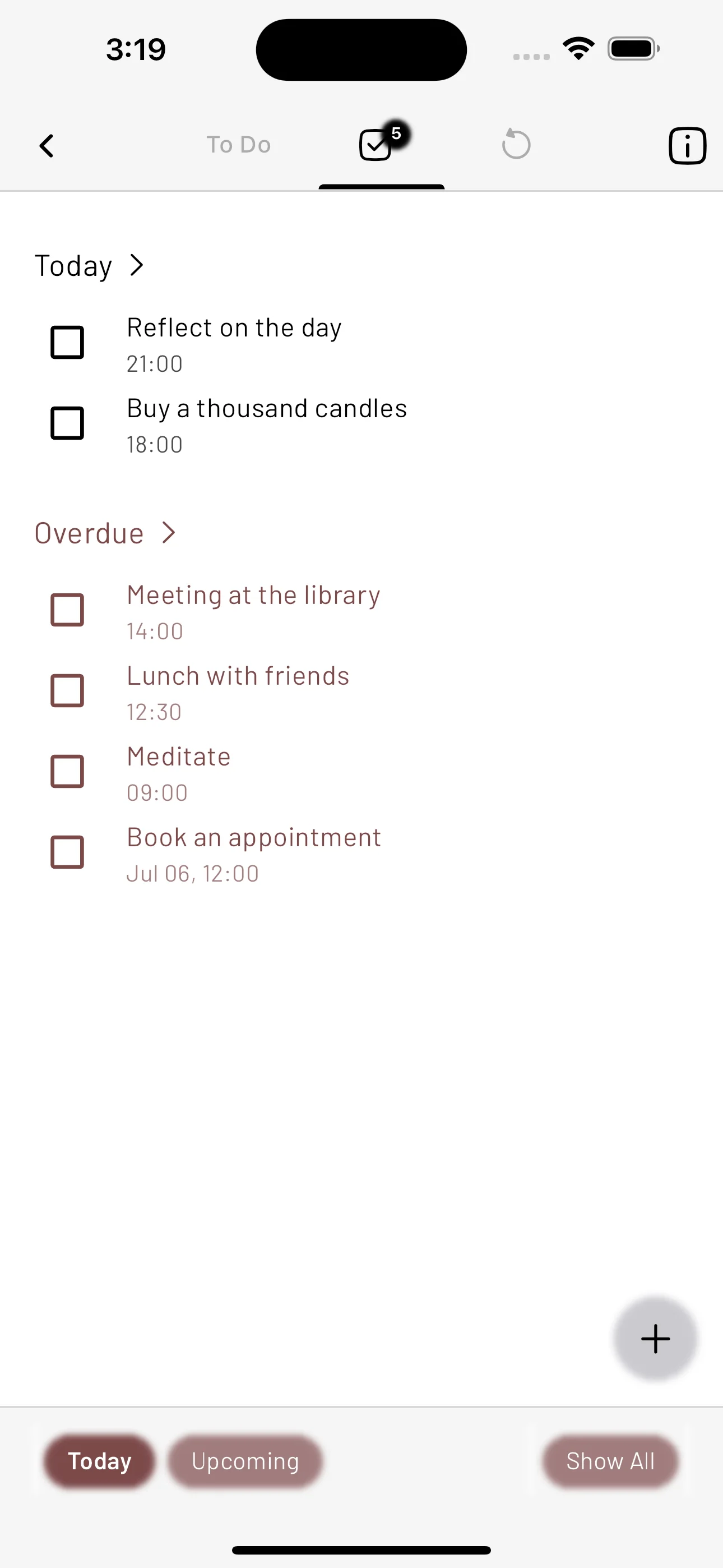 tetrify todo list